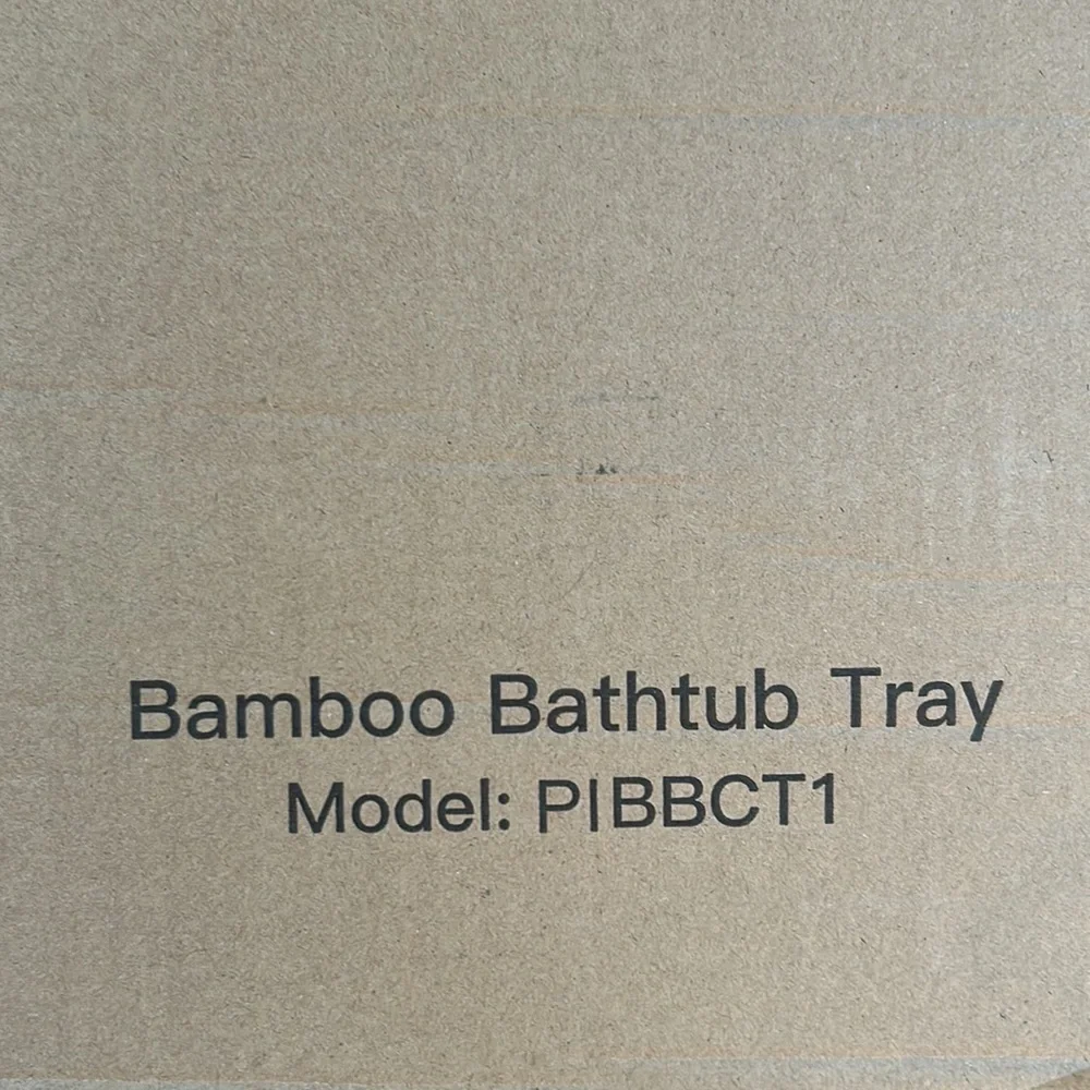 Bamboo bathtub tray